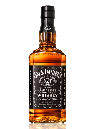 Jack Daniel's Black Label No. 7 Tennessee Whiskey Bottle Gift Set (1.75 L)