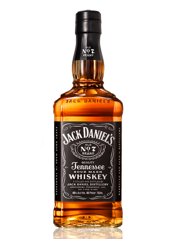 Jack Daniel's Black Label No. 7 Tennessee Whiskey Bottle Gift Set (1.75 L)
