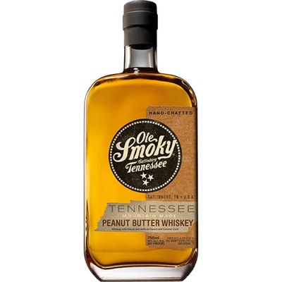 Ole Smoky Peanut Butter Mountain Made 60 Proof Tennessee Whiskey Bottle (750 ml)