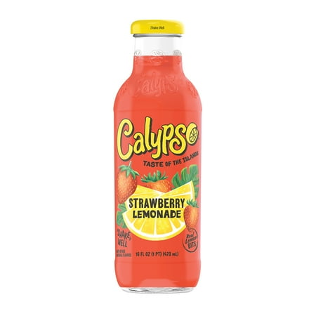 Calypso Strawberry Lemonade Juice Bottle (16 fl oz)