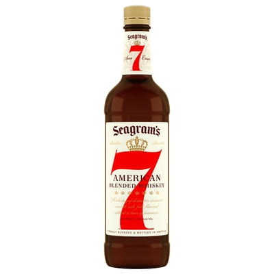 Seagram's 7 80 Proof Whiskey Crown American Blended Whiskey Bottle (750 ml)