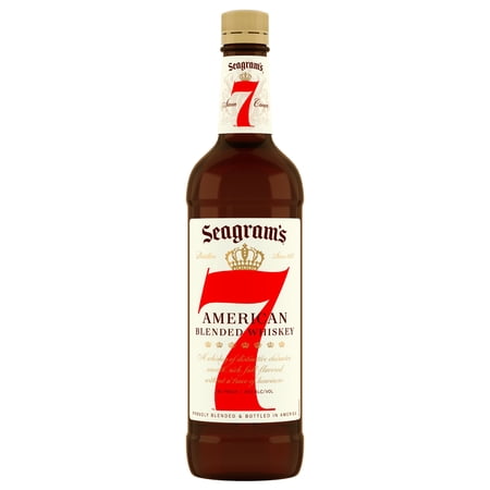 Seagram's 7 80 Proof Whiskey Crown American Blended Whiskey Bottle (750 ml)
