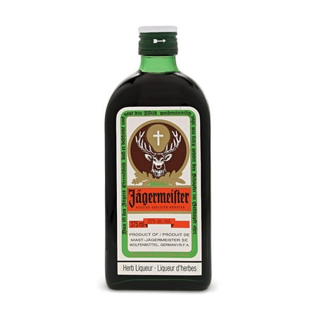 Jagermeister 70 proof Herbal Liqueur Bottle (375 ml)
