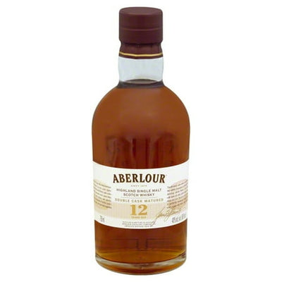 Aberlour 80 Proof Double Cask Matured Speyside Single Malt 12 Year Scotch Whisky Bottle (750 ml)