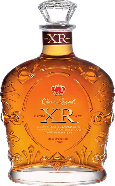 Crown Royal 90 Proof Black Blended Canadian Whisky Bottle (375 ml)
