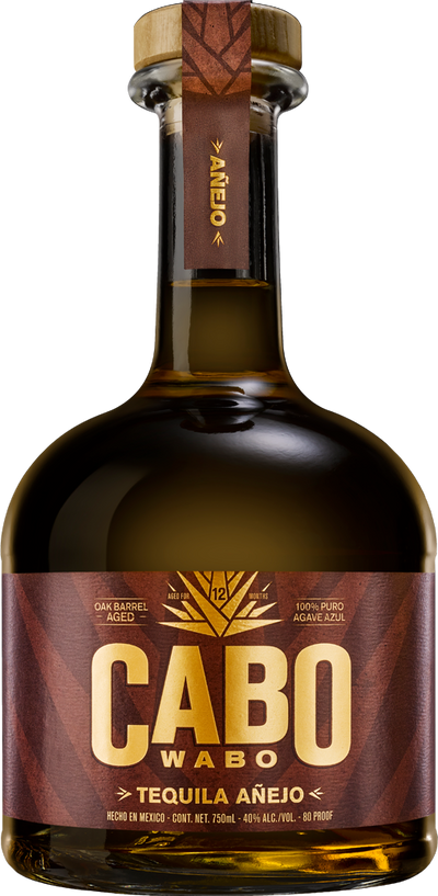 Cabo Wabo 80 Proof Anejo Tequila Bottle (750 ml)