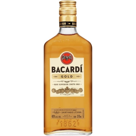Bacardí Gluten Free 80 Proof Gold Rum Bottle (375 ml)