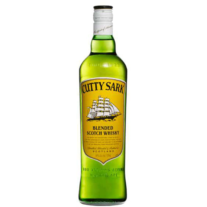 Cutty Sark 80 Proof Blended Scotch Whisky Bottle (750 ml)