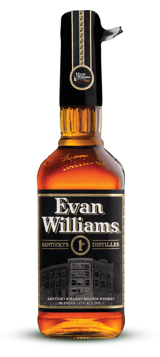 Evan Williams 86 Proof Black Label Kentucky Straight Bourbon Whiskey Bottle (1 L)