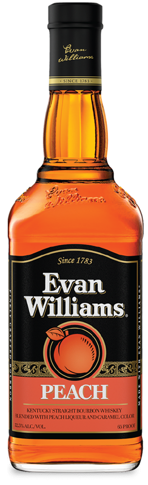Evan Williams Peach Kentucky Straight Blended Bourbon Whiskey Bottle (750 ml)