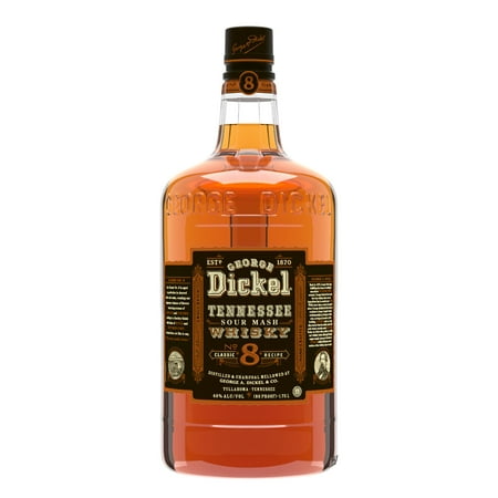 George Dickel 80 Proof No. 8 Classic Recipe Sour Mash Tennessee Whiskey Bottle (1.75 L)
