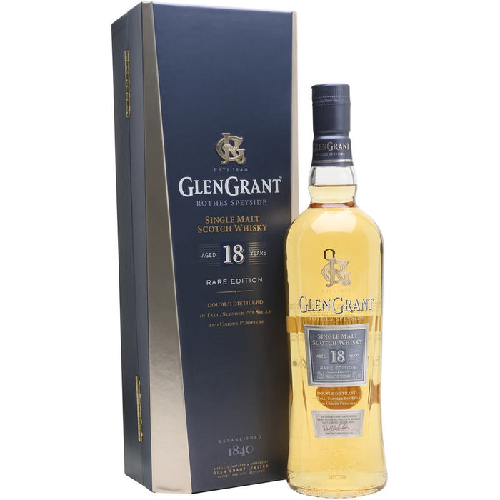 Glen Grant 18 Year Single Malt Scotch Whiskey Bottle (750 ml)