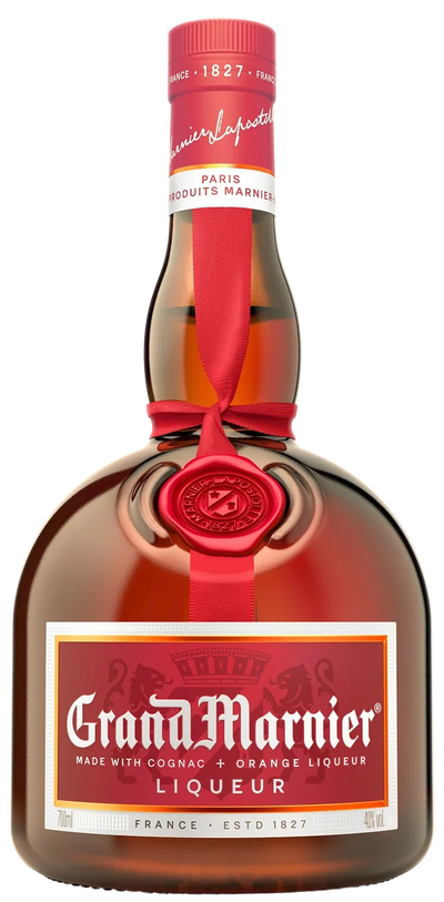 Grand Marnier 80 Proof Cordon Rouge Orange Liqueur with Cognac Bottle (375 ml)