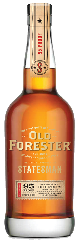 Old Forester 95 Proof Statesman Kentucky Straight Bourbon Whiskey Bottle (750 ml)