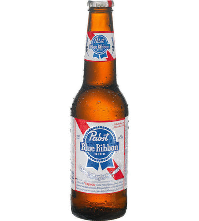 Pabst Blue Ribbon Original American Lager Bottles (12 fl oz x 12 ct)