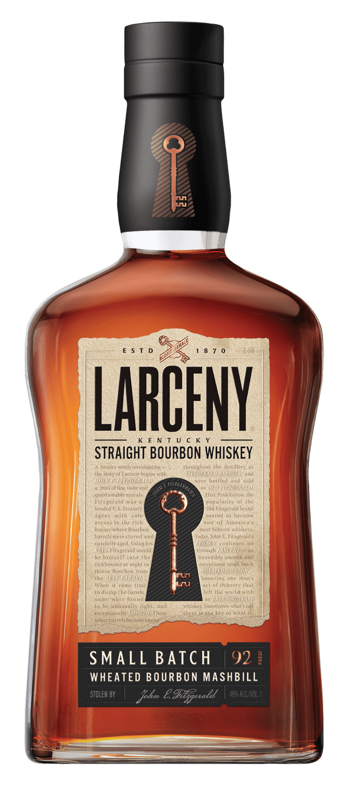 Larceny 92 Proof Small Batch Wheat Kentucky Straight Bourbon Whiskey Bottle (750 ml)