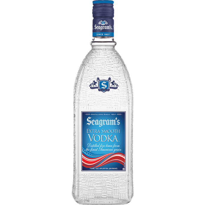 Seagram's 80 Proof Extra Smooth Vodka Bottle (750 ml)