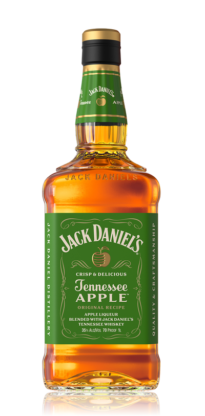 Jack Daniel's Tennessee Apple Original Recipe Liqueur Blended Whiskey Bottle (375 ml)