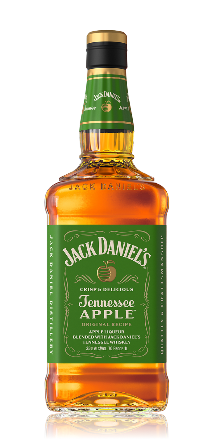 Jack Daniel's Tennessee Apple 70 Proof Whiskey Bottle (200 ml)