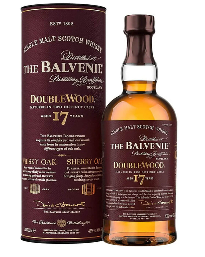 The Balvenie DoubleWood 17 Year Single Malt Scotch Whisky (750 ml)